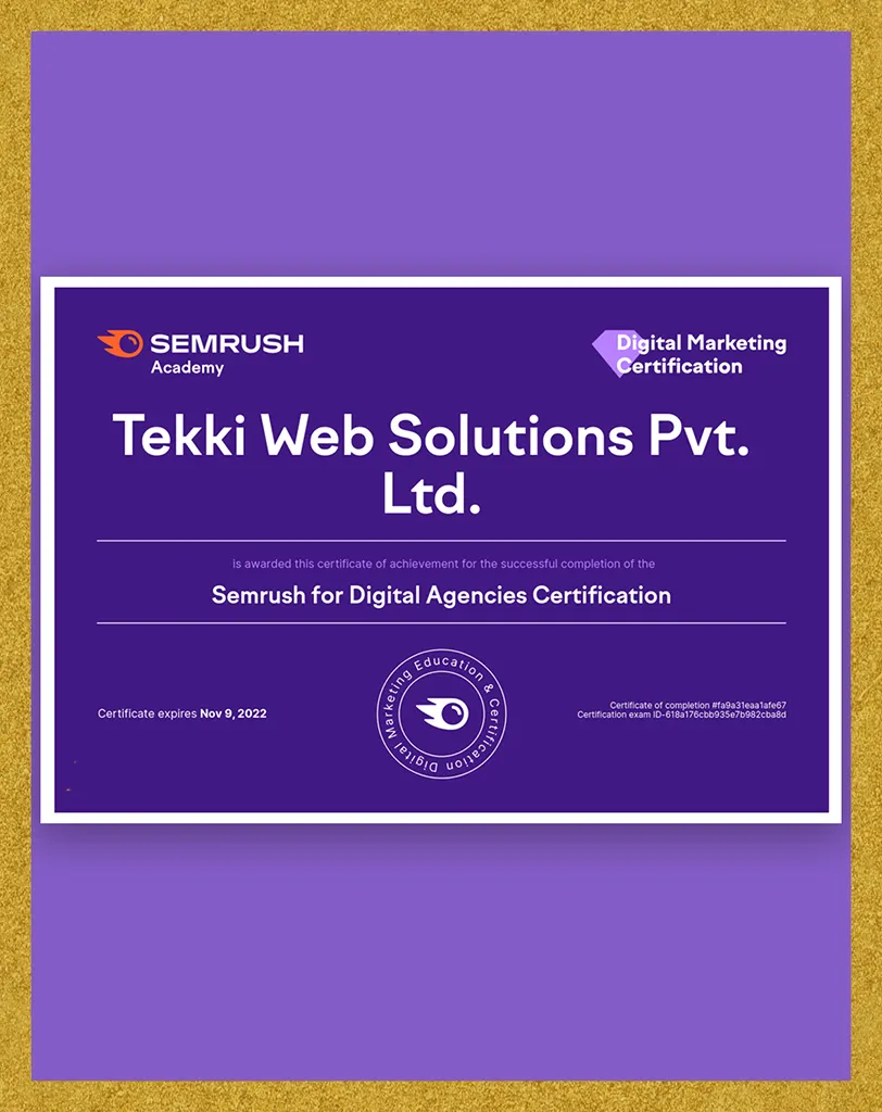 Digital Marketing Certification